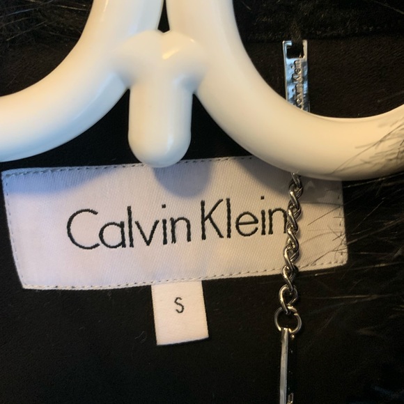 Calvin Klein jacket with faux fur. - Picture 3 of 3